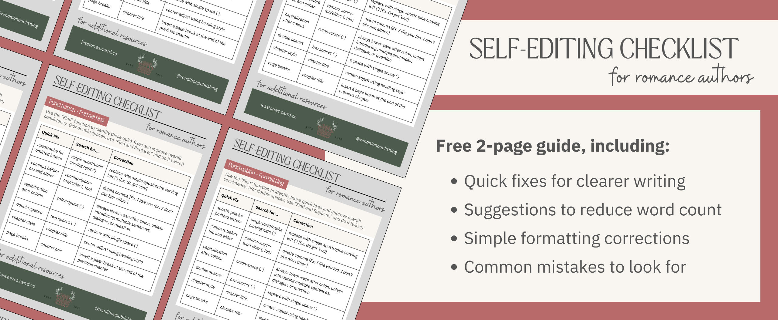 Self-Editing Checklist Self-Editing Checklist